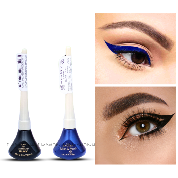 Miss & Mrs. Ultra-Fine Dipliner Black and Deep Blue Color - Image 1